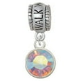 thumbnail image 1 of 10mm Clear AB Crystal Drop - Walk With Jesus Charm Bead, 1 of 1