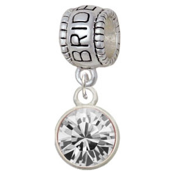 10mm Clear Crystal Drop - Bridesmaid Charm Bead