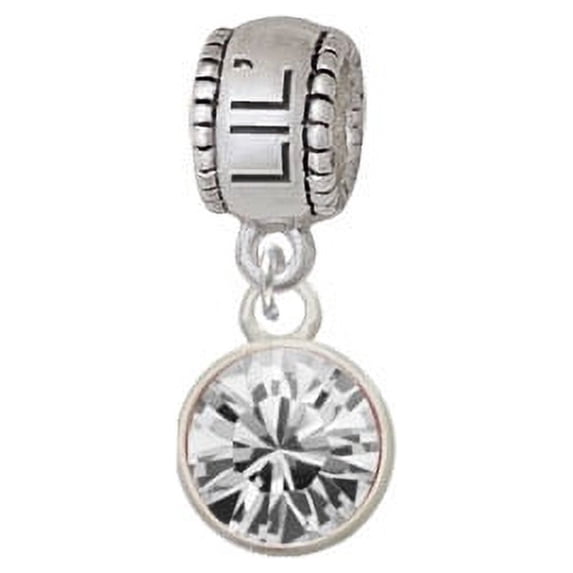 10mm Clear Crystal Drop - Lil Sister Charm Bead