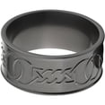 thumbnail image 1 of 10mm Flat Black Zirconium Ring with a Milled Celtic Design, 1 of 3