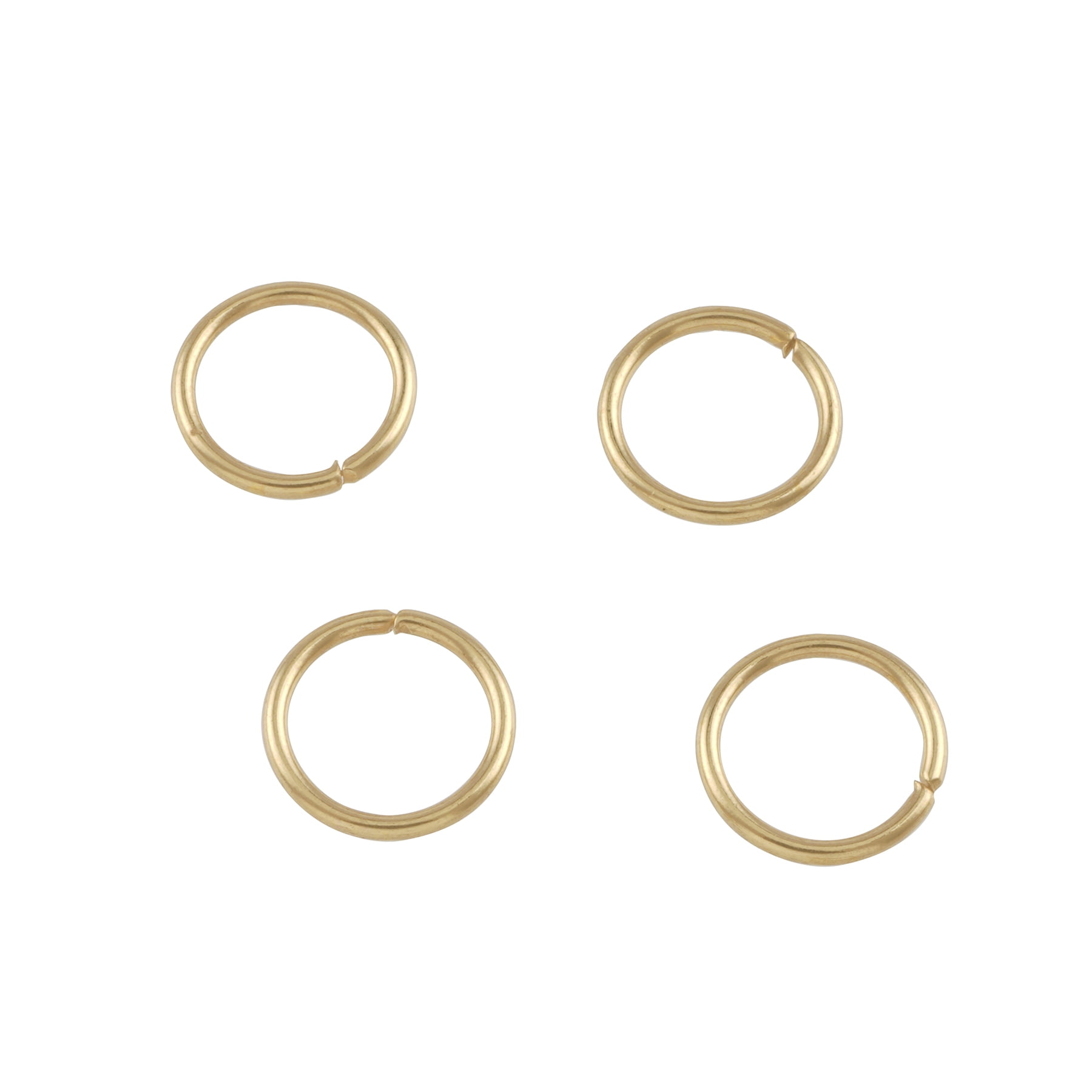10mm Gold Jump Rings by Bead Landing – 60 Pieces Each (720 Total) - 100% Iron for Jewelry Making & Repairs - 12 Pack