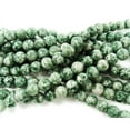 thumbnail image 1 of 10mm Green Spot Jasper Round Beads Genuine Gemstone Natural Jewelry Making, 1 of 1