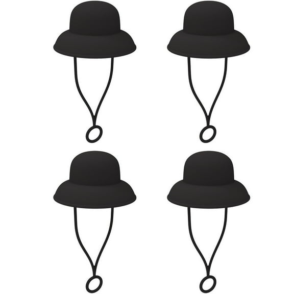 10mm Hat Straw Toppers | Funny Cup Accessories for 30-40oz Tumblers | Cute Straw Covers for Valentine's Gift to Boy or Girl | 4-Pack
