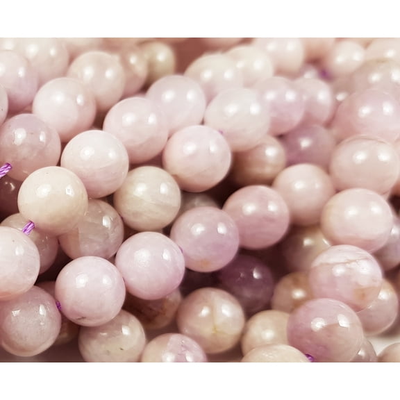 10mm Kunzite Smooth Round Beads Genuine Gemstone Natural Jewelry Making