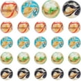 thumbnail image 1 of 10mm Lampwork Beads 4 Colors 24pcs Gold Sand Glass Beads Round Loose Spacer Beads Craft Beads, 1 of 6
