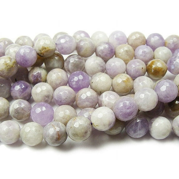10mm Lavender Amethyst Faceted Round Beads For Jewelry Making