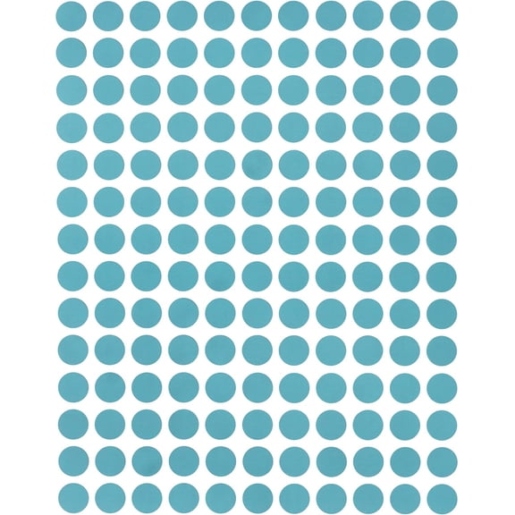 10mm Light Blue Round Dot Stickers, 2,100 Color Code Labels | 2,100 light blue round dot stickers for labeling, organizing, sorting, and color coding.