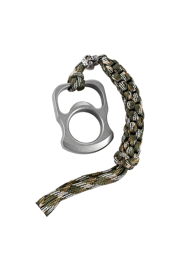 10mm Metal EDC Keychain Multi-tool, Outdoor Duster, Bottle Opener, Ring Pendant, Compact Survival Gear for Men