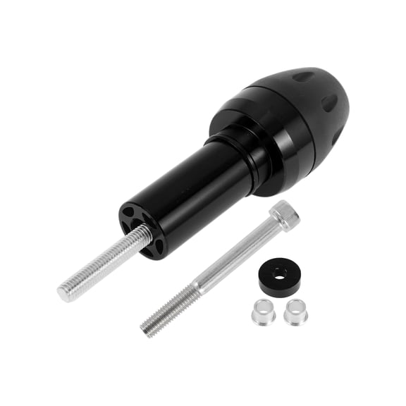 10mm Motorcycle Slider Frame Aluminum Alloy Plastic Wheel Fairing Protection Crash Pad Protector Guard 44mm 137mm Bolt Black 1 Set