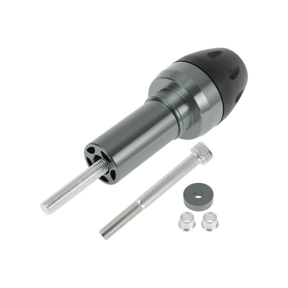 10mm Motorcycle Slider Frame Aluminum Alloy Plastic Wheel Fairing Protection Crash Pad Protector Guard 44mm 137mm Bolt Titanium Tone 1 Set