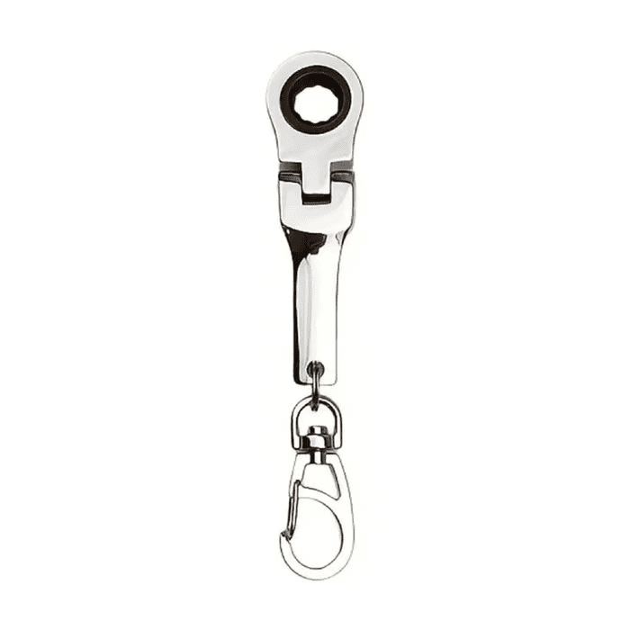 10mm Multi-Function Ratchet Wrench Keychain Tool, Steel Quick-Release ...