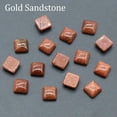 thumbnail image 1 of 10mm Natural Mixed Gemstone Square Cabochon Crystal CAB Flatback Chakra Beads, 1 of 7