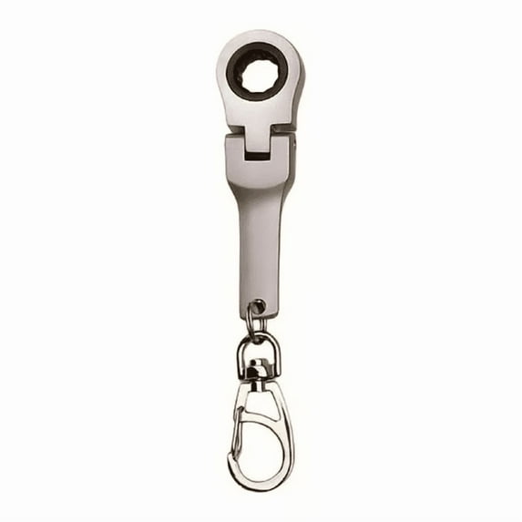 10mm Ratchet Wrench Keychain, Multi-Functional Steel Mini Tool with Quick Release, Adjustable Wrench, Portable Hand Tool for DIY and Repairs