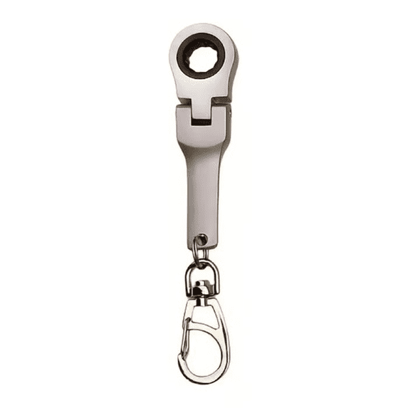 10mm Ratchet Wrench Keychain - Multi-Functional Tool with Adjustable Features, Portable Design for On-the-Go Repairs, Easy to Use and Durable Construction