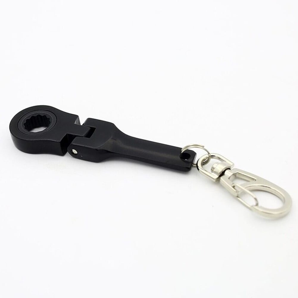10mm Ratchet Wrench Mini Shaped Metal Racing Keychain Key Chain
