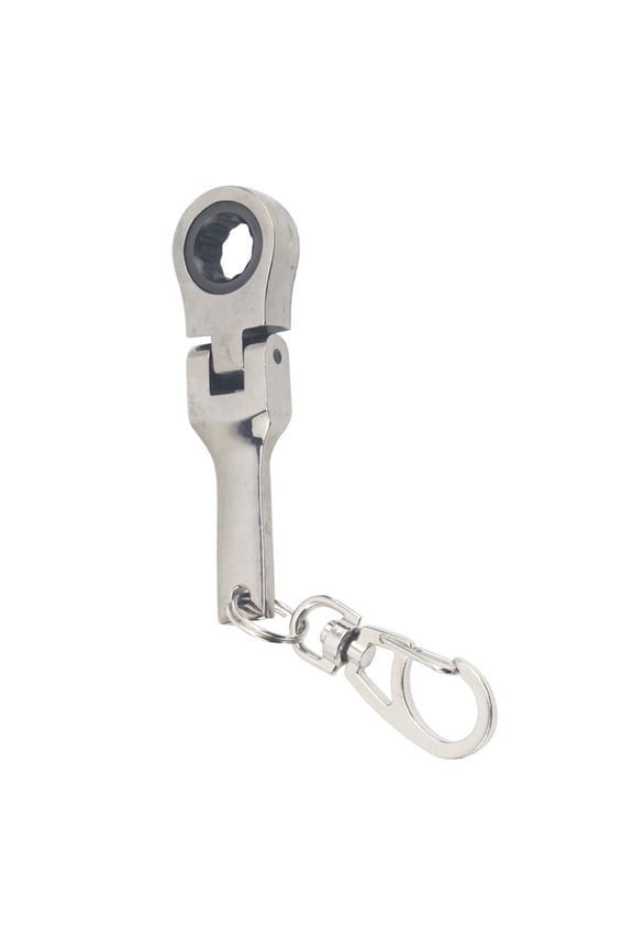 10mm Ratcheting Wrench Keychain with 180° Rotating Head Lightweight for Car Tuning