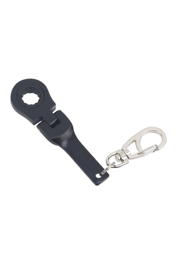 10mm Ratcheting Wrench Keychain with 180° Rotating Head Lightweight for Car Tuning