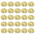 thumbnail image 1 of 10mm Rondelle Spacer Beads, Crystal Rhinestone Bead Spacers, Gold Tone, 50 Pack, 1 of 5