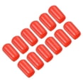 thumbnail image 1 of 10mm Rubber Pool Tip Cover Pool Cue Stick Tip Protector for Billiard Club Snooker Head Guard, Red, 12 Pack, 1 of 6