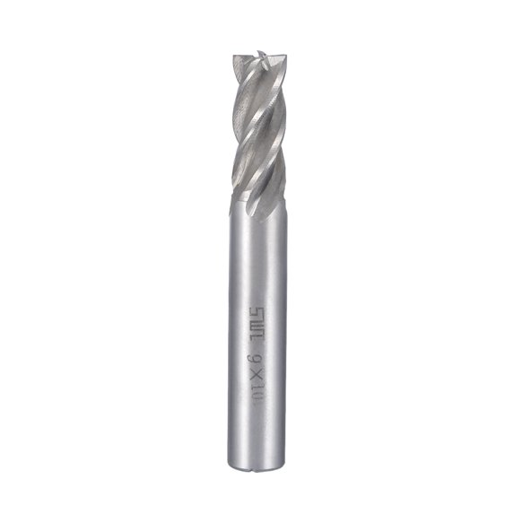 10mm Shank 9mm x 19mm Straight End Mill Cutter CNC Router Bits 4 Flute