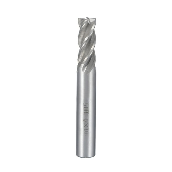 10mm Shank 9mm x 19mm Straight End Mill Cutter CNC Router Bits 4 Flute