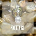 thumbnail image 1 of 10mm Single Pearl Necklace 925 Sterling Silver Pendant,Freshwater Cultured White Genuine Pearl with Cubic Zirconia for Women, 1 of 6