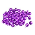 thumbnail image 1 of 10mm Small Jingle Bells for Craft DIY Christmas Vacuum Plating Purple 80 Pack, 1 of 5