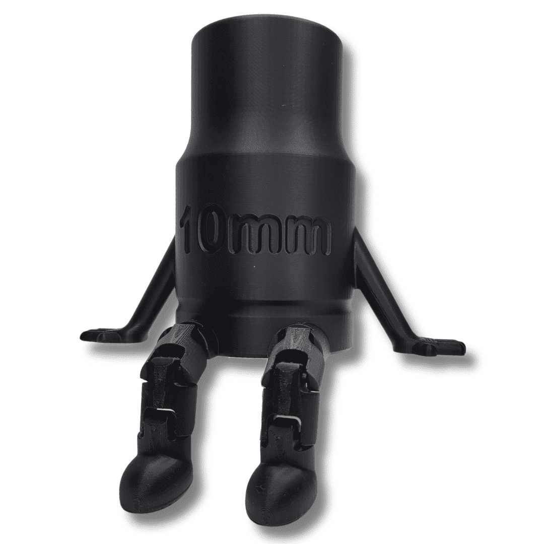 10mm Socket Buddy Figurine, Articulating Legs, 4
