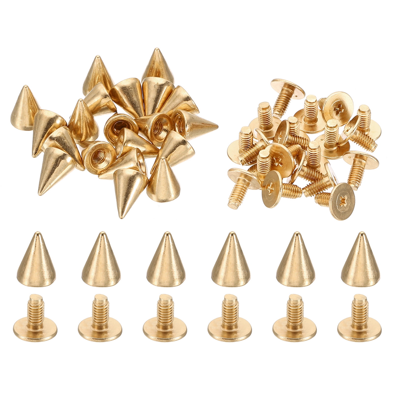 10mm Studs for Clothing, 20 Sets Studs and Spikes Leather Rivets for ...