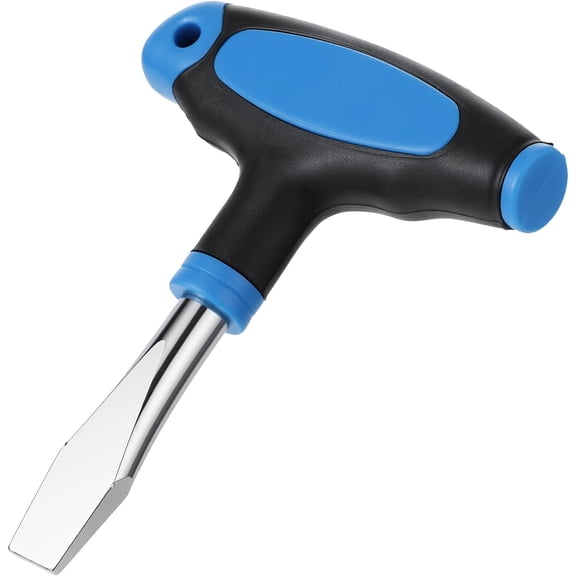 10mm T Handle Flat Head Screwdriver, T Handle Flathead Screw Drivers with Ergonomic Grip for Slotted Screws, Used on Quick Release Plate, Camera Tripod Monopod and General Maintenance