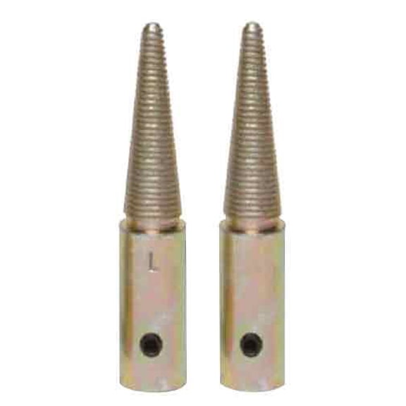10mm Tapered Spindle Set for Mounting Polishing and Buffing Wheels - 2 PC, 3 1/8" Length