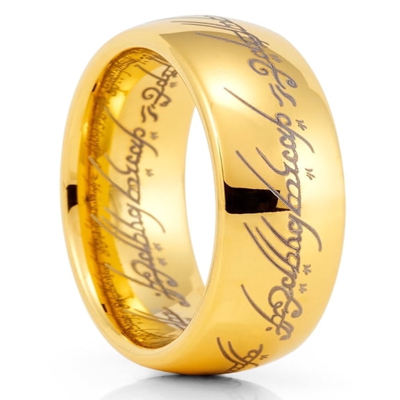 10mm Tungsten Wedding Ring,Lord Of The Rings,Tungsten Wedding Band,Engagement Ring,Anniversary Ring,Comfort Fit Ring