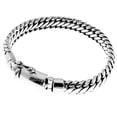 thumbnail image 1 of 10mm Wide Heavy Snake Chain Bali 925 Sterling Silver Mens Bracelet, 7-9", 1 of 4