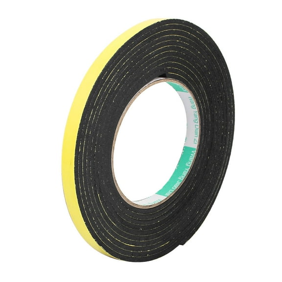 10mm x 3mm Single Sided Self Adhesive Shockproof Sponge Foam Tape 4M Length