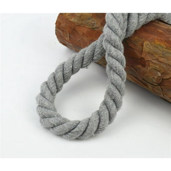 10mm5/10Meters Cotton Rope 3 Shares Twisted Woven Cords for Handmade DIY Craft Decoration Accessories Bag Drawstring Belt Cord (light gray,10mmX10meters)