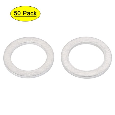 10mmx14mmx1mm Motorcycle Hardware Drain Plug Crush Aluminum Washer Seals 50Pcs
