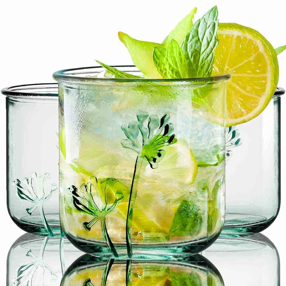 10oz Classico Flora Drinking Glass 6-Piece Set