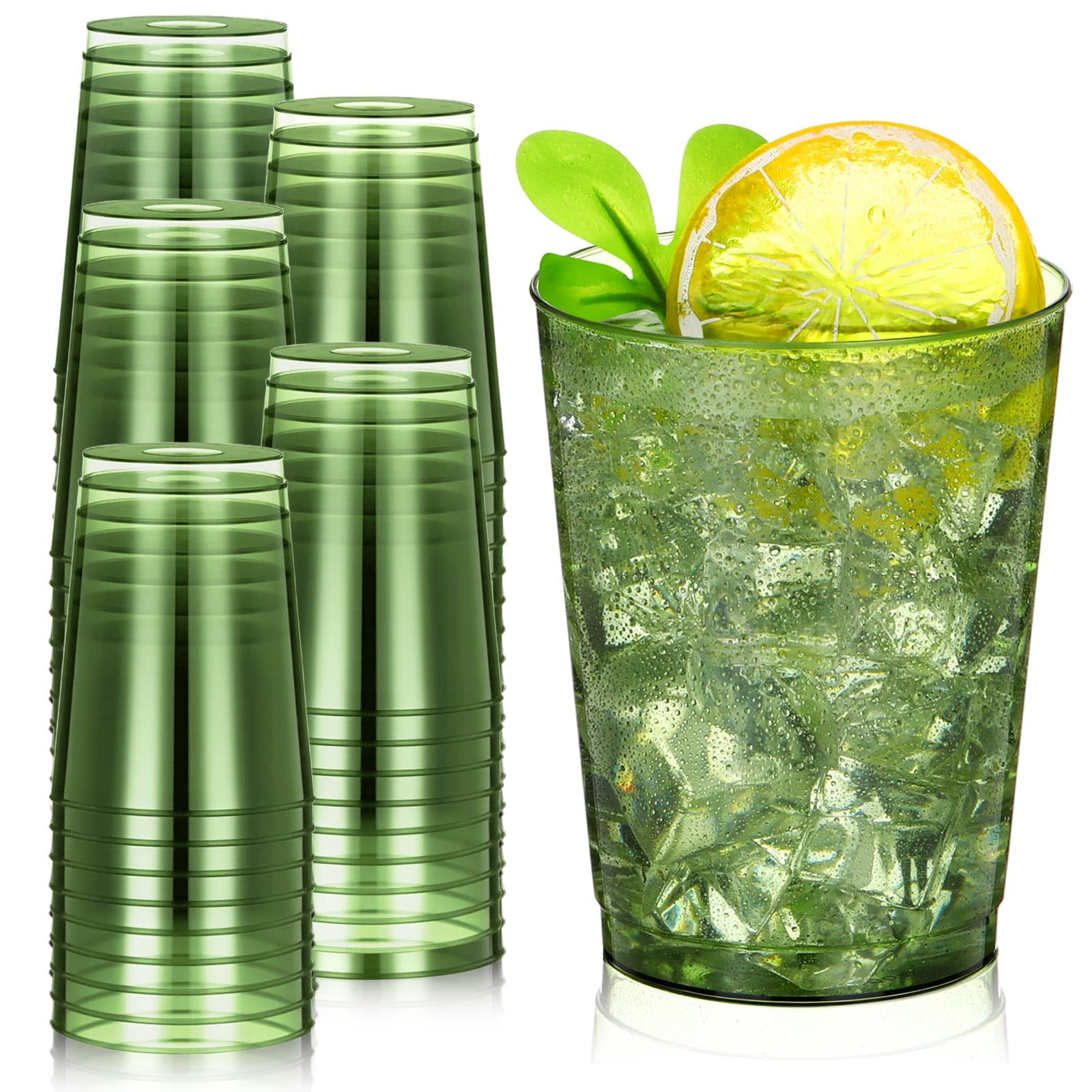 10oz Disposable Plastic Cups 100 Pack - Walmart.com