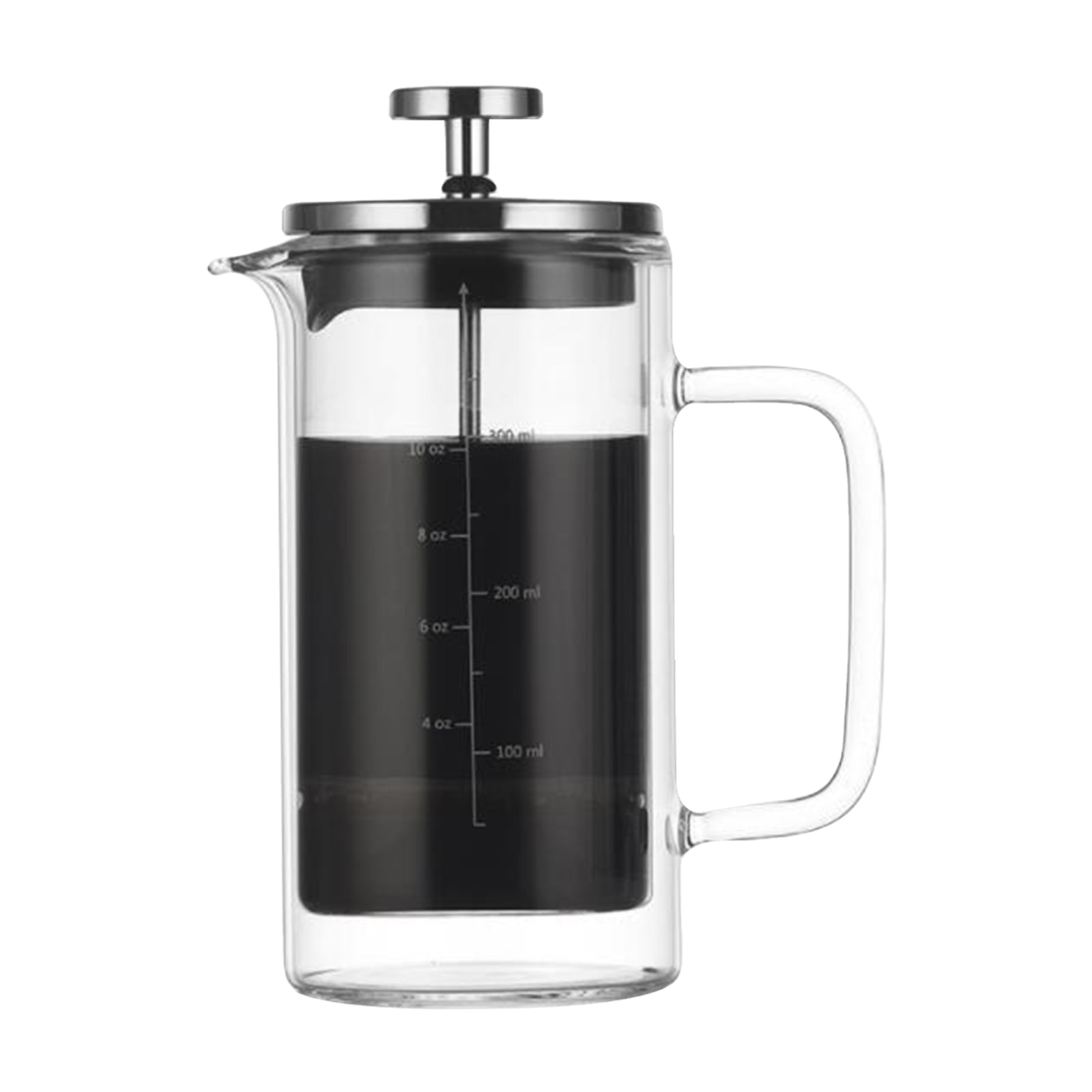 Heat Resistant Classic Double Wall Food Grade Borosilicate Glass Coffee Pot  with Stainless Steel Drip Filter - China Glass Coffee Pot and Coffee Pot  Glass price