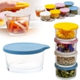 thumbnail image 1 of Glass Food Storage Containers with Airtight BPA-Free Lids 1 Pack, 1 Cup Small Glass Freezer Containers for Sauce, Sides, Meal Prep - Reusable & Dishwasher Microwave Fridge Freezer Safe S, 1 of 9