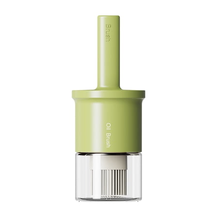 10oz Glass Oil Dispenser Bottle with Silicone Brush - Kitchen Oil Sprayer with Heat-Resistant Basting Brush for BBQ, Grilling & Frying - Olive Oil & Vinegar Dispenser (300ml)