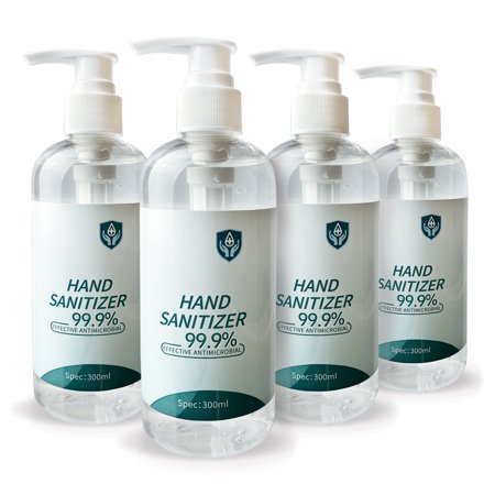 10oz Hand Sanitizer Gel With Easy Dispensing Pump (4 Pack)