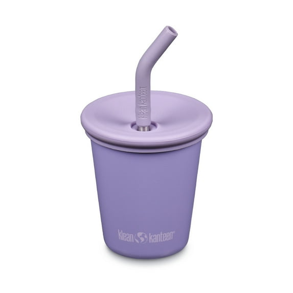 10oz Kid's Cup with Straw Lid - Paisey Purple