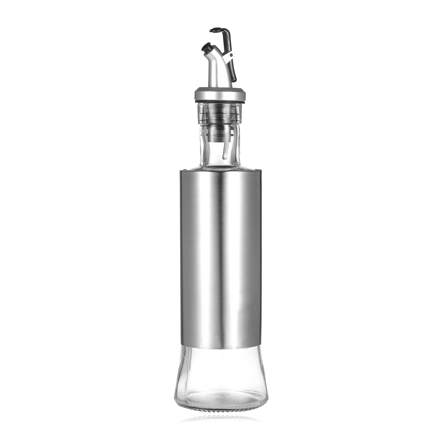 10oz Olive Oil Dispenser - Glass & Stainless Steel Drizzle Bottle with ...