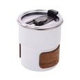 thumbnail image 1 of 10oz Thermal Coffee Mug with Walnut Cup Holder, Portable Stainless Steel Camping Coffee Mugs,Travel Coffee Mugs,Insulated Coffee Mug with Lid,Large Coffee Mugs,Thermal Cup for Home, Outdoor, Picnic, 1 of 4