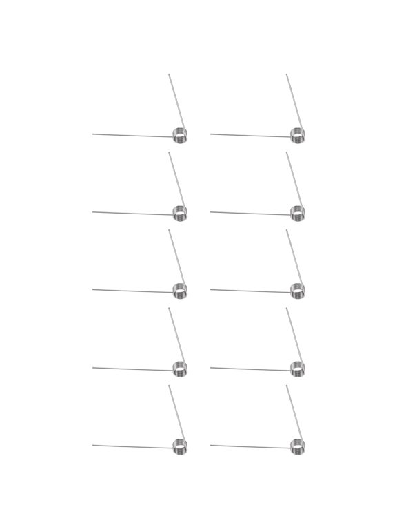 10pack 304 Stainless Steel Torsion Spring, 60 Degrees 0.8mm Wire Diameter 8mm OD 6 Coil Mechanical Small Torsional Springs for Crafting and DIY Repair Project