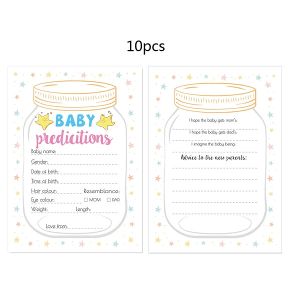10pack Baby Prediction and Advice Cards Shower Game Advice Cards for Girl or Boy