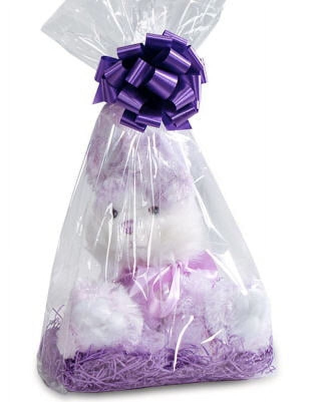 10pack Clear Cello/cellophane Bags Gift Basket Packaging Bags Cello Bags  8x4x18 Clear 
