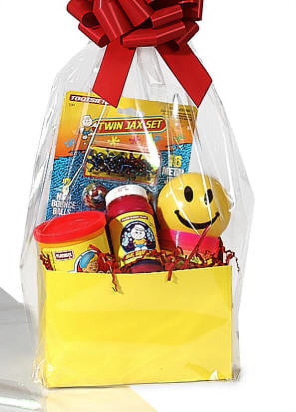 10pack Clear Cello/cellophane Bags Gift Basket Packaging Bags Cello