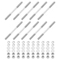 thumbnail image 1 of 10pack M4x55mm Double End Threaded Stud Screw Bolt with Nuts and Washers, 1 of 6